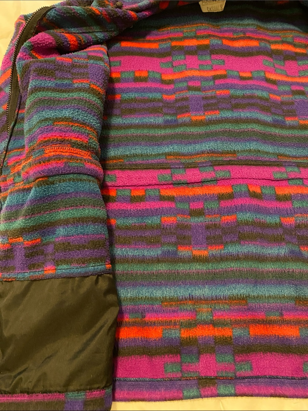 Vintage Reitman Casual Zip Up Sweater / Colourful 80s - Picture 4 of 6